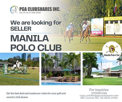 manila polo club share price.